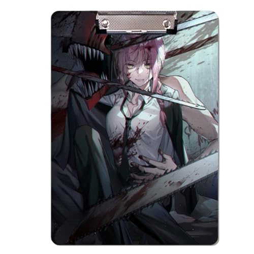 Flyshun Anime Power Figuren PP Kunststoff-Ordner – 30 x 21 cm (A4), für Schule & Büro (Makima 3) von Flyshun