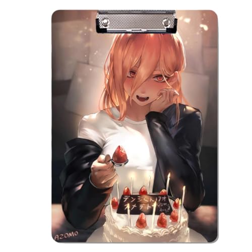 Flyshun Anime Power Figuren PP Kunststoff-Ordner – 30 x 21 cm (A4), für Schule & Büro (Power 2) von Flyshun