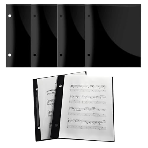 FmtwPhn Musikordner - 6-Teilige Notenmappe Für A4 Notenblätter | Aufbewahrungsordner Mit Organizer-Funktion Für Trompetenpartituren Chorpartituren Dokumente Und Kunstwerke,Display Buch Für von FmtwPhn