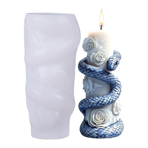 FmtwPhn Silikon-Kerzenformen – flexible Harzgussform aus Silikon und Epoxidharz, Ornament-Form, spülmaschinenfest, Gießschablone für Bastelarbeiten, Mousse, Kuchen von FmtwPhn
