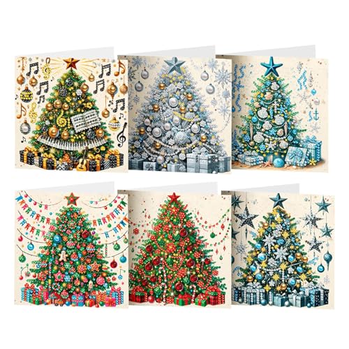 Weihnachtskarten Mit Strass-Malerei – Weihnachtsbaumkarte, Kartenbastelset | Vielseitige, Handgefertigte Weihnachtskarten, Tragbare, Vielseitige Weihnachtskarten Für Kinder Und Erwachsene Weihnachtskarten Mit Strass-Malerei – Weihnachtsbaumkarte, Kartenbastelset | Vielseitige, Handgefertigte Weihnachtskarten, Tragbare, Vielseitige Weihnachtskarten Für Kinder Und Erwachsene von Fmzrbnih