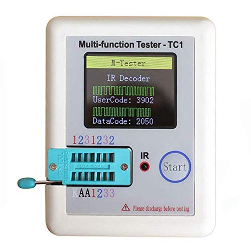 Fnfhsa Multifunktion Tester, LCR-TC1 Transistor Tester TFT Dioden Trioden KapazitäT Messer NPN PNP MOSFET, Pocke Anzeige von Fnfhsa