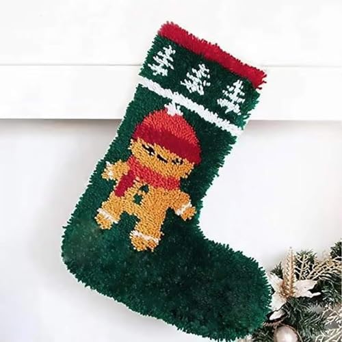 Knüpfkissen Weihnachten,Knüpfteppich Zum Selber KnüPfen Knüpfteppich Für Kinder Und Erwachsene Zum DIY Werkzeuge Selber Knüpfen Teppich Knüpfpackung Für Home Decor-Christmas Socks a Knüpfkissen Weihnachten,Knüpfteppich Zum Selber KnüPfen Knüpfteppich Für Kinder Und Erwachsene Zum DIY Werkzeuge Selber Knüpfen Teppich Knüpfpackung Für Home Decor-Christmas Socks a von FnnEmg