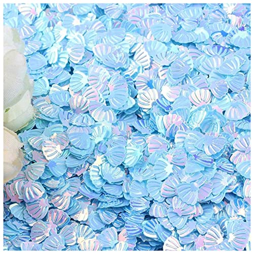 Konfetti 15g irisierende Sparkle Shell Glitter Confetti 7mm Lila for baby shower confetti party tisch streuung dekor DIY. Anbieter Oblique unique konfetti (Size : Blue) von FnnEmg