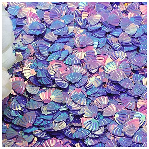 Konfetti 15g irisierende Sparkle Shell Glitter Confetti 7mm Lila for baby shower confetti party tisch streuung dekor DIY. Anbieter Oblique unique konfetti (Size : Purple) von FnnEmg