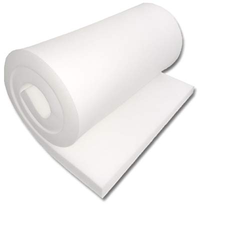 Foamtouch 4x24x72MDF 4x24x72MD Polsterschaum mit mittlerer Dichte (halbfest), Polyurethane, Weiss/opulenter Garten, 1 Count (Pack of 1) von Foamtouch