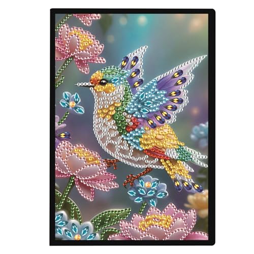 Focart DIY Diamond Painting Notebook Kit, Theme of Birds, Special Shaped Diamond Art Notebook Journal Sketchbook for Writing & Drawing von Focart