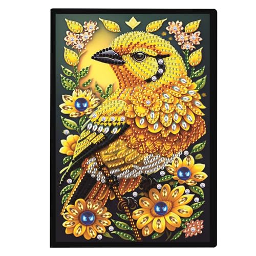 Focart DIY Diamond Painting Notebook Kit, Theme of Birds, Special Shaped Diamond Art Notebook Journal Sketchbook for Writing & Drawing Focart DIY Diamond Painting Notebook Kit, Theme of Birds, Special Shaped Diamond Art Notebook Journal Sketchbook for Writing & Drawing von Focart