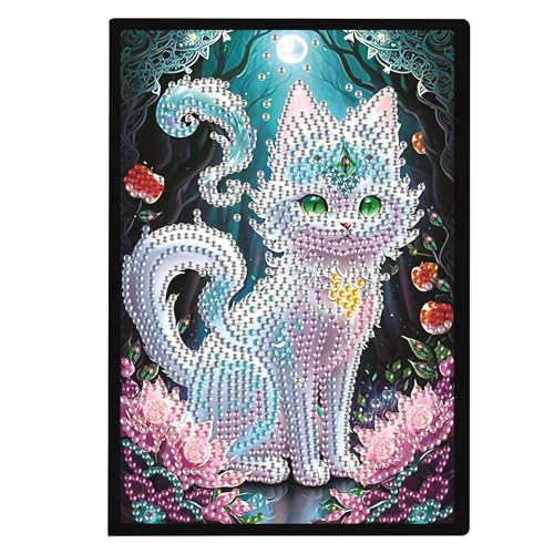 Focart DIY Diamond Painting Notebook Kit, Theme of Lucky, Special Shaped Diamond Art Notebook Journal Sketchbook for Writing & Drawing Focart DIY Diamond Painting Notebook Kit, Theme of Lucky, Special Shaped Diamond Art Notebook Journal Sketchbook for Writing & Drawing von Focart