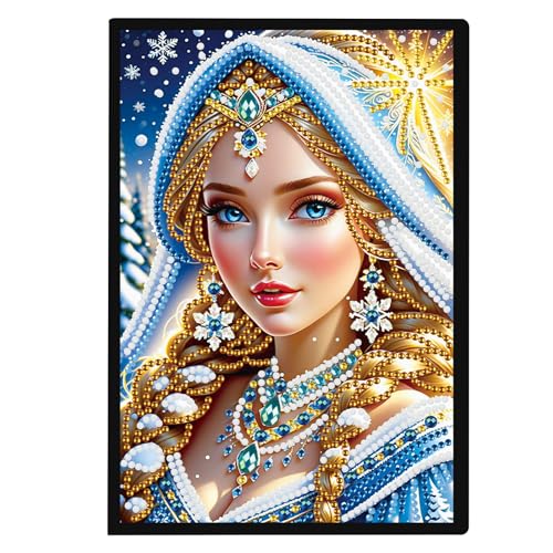Focart DIY Diamond Painting Notebook Kit, Theme of Snow and Ice, Special Shaped Diamond Art Notebook Journal Sketchbook for Writing & Drawing Focart DIY Diamond Painting Notebook Kit, Theme of Snow and Ice, Special Shaped Diamond Art Notebook Journal Sketchbook for Writing & Drawing von Focart