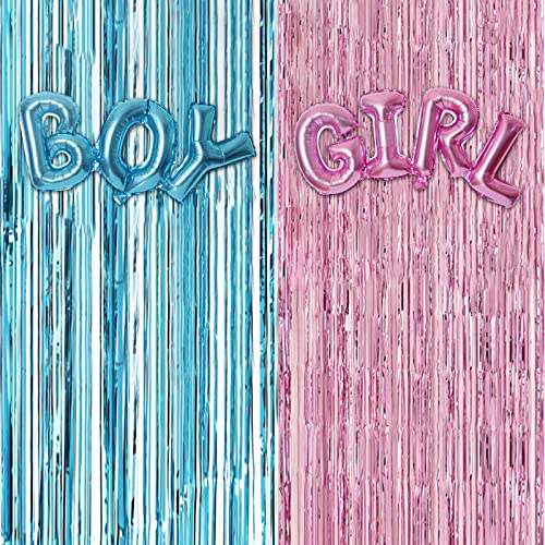 Focenat Gender Reveal Party Dekoration Set,Girl Or Boy Geschlecht Offenbaren Ballon,Rosa Blau Gender Reveal Vorhang,Junge oder Mädchen Geschlecht Verkünden Party Supplies für Baby Shower Focenat Gender Reveal Party Dekoration Set,Girl Or Boy Geschlecht Offenbaren Ballon,Rosa Blau Gender Reveal Vorhang,Junge oder Mädchen Geschlecht Verkünden Party Supplies für Baby Shower von Focenat