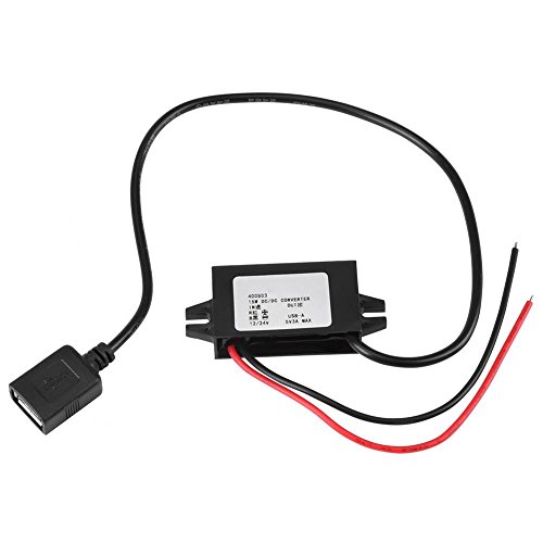 12V / 24V zu USB 5V 3A Netzteiladapter, Down-Converter-Regler, DC-DC-Abwärtswandler-Spannungswandler-Reduzierer-Regler, Konvertierungs-Überwachungsadapter von Focket