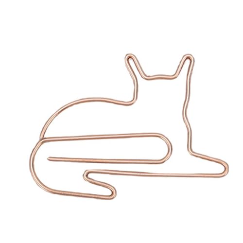 Focket 100 Stück Büroklammern mit Cartoon-Katzenmotiv, süße Lesezeichenklammern aus Eisen in Katzenform, tragbares multifunktionales Büromaterial mit Aufbewahrungsbox Focket 100 Stück Büroklammern mit Cartoon-Katzenmotiv, süße Lesezeichenklammern aus Eisen in Katzenform, tragbares multifunktionales Büromaterial mit Aufbewahrungsbox von Focket