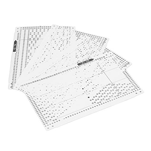 Focket 15Pcs Strickmaschine Lochkarte, 24 Maschen vorgestanzt Karte Kit Roll Stitches Punch Card, DIY Blume Karte langlebig Strickmaschine Zubehör für KH868, für KH860, für KH881, für KH8 von Focket