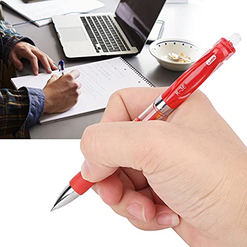 Focket Großkapazität 0,5 Mm Carbon Stift Set Modisches Design für Bürostationäre Werkzeug 12 PCS GEL für Schriftsteller Rot (Rot) von Focket