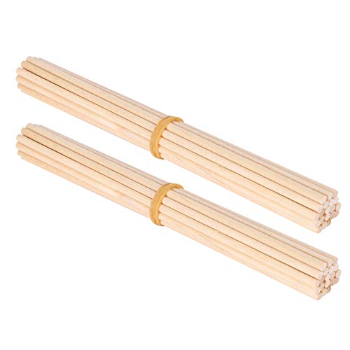 Focket Hölzerne Runde Dübelstangen Professionelle Uhrenreparaturzubehör für Uhrmacher, Langlebiges Material für die Reinigung von Pivots, 40pcs von Focket