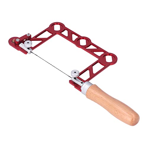 Focket Laubsäge, U-förmig Handsäge Holzbearbeitung Mini Juwelier Sägerahmen-Set mit Ergonomischem Holzgriff, Mini-Bügelsäge, Metallsäge, Schwerlast Handsäge für die Schmuckherstellung (5 Zoll) Focket Laubsäge, U-förmig Handsäge Holzbearbeitung Mini Juwelier Sägerahmen-Set mit Ergonomischem Holzgriff, Mini-Bügelsäge, Metallsäge, Schwerlast Handsäge für die Schmuckherstellung (5 Zoll) von Focket