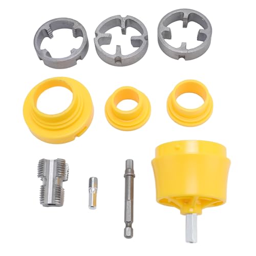 Focket PPR Pipe Threader Kit, Pipe -Tap -Würfel -Set -Set -Gewinde -Rohrschneider 1/4 Zoll Sechskant Shank für G1/2 G3/4 Standardgewinde mit Legierungsstahlkonstruktion für Focket PPR Pipe Threader Kit, Pipe -Tap -Würfel -Set -Set -Gewinde -Rohrschneider 1/4 Zoll Sechskant Shank für G1/2 G3/4 Standardgewinde mit Legierungsstahlkonstruktion für von Focket