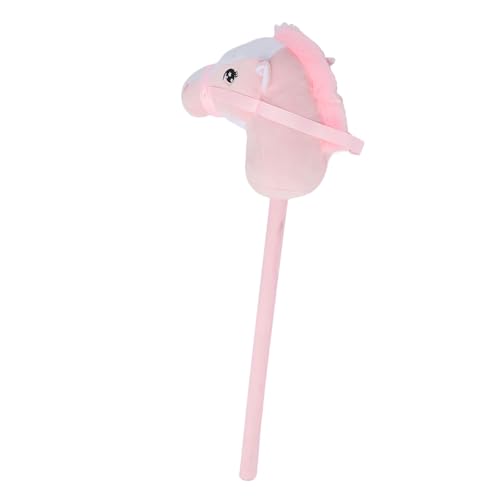 Focket Stick, Weicher Plüsch -Tierkopf, um Spielzeug mit 2 Soundeffekten für 70 Cm Plüsch und PVC -Hobby Pferdestiftspielzeug zu Spielen (PINK) von Focket