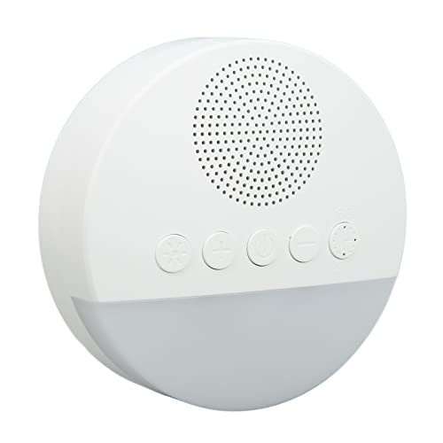 Focket White Noise Machine, USB White Noise Sound Machine mit 20 Natürlichen Beruhigenden Geräuschen, Sleep Sound Timer, Nachtlicht, Schlaftherapie für Erwachsene, Baby, Noise Cancelling von Focket