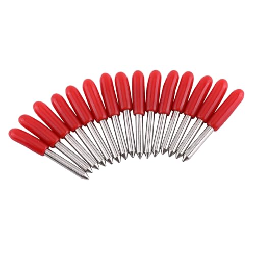 Fockety Cutter 45 ° Schnittschaufel/Flügel -Kit für Plotter - Hohe Präzision 15pcs Rote Kappenblätter für Farbklebermedien für Schnittplotterteile Fockety Cutter 45 ° Schnittschaufel/Flügel -Kit für Plotter - Hohe Präzision 15pcs Rote Kappenblätter für Farbklebermedien für Schnittplotterteile von Fockety