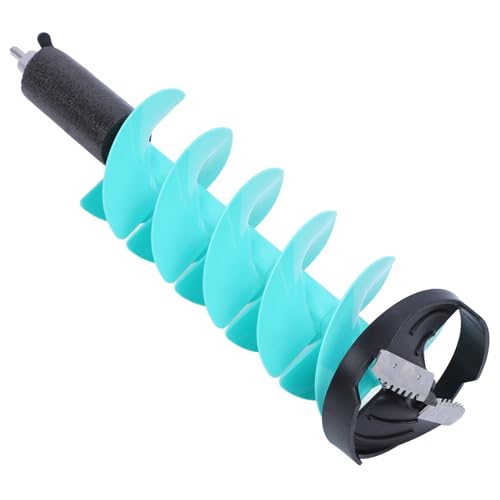 Fockety Eisbohrer, 20,3 Cm Durchmesser, Elektriern EiSchbohrer aus Nylon mit Zentrierspitz und Bohradapter, Kabelloser Eisbohrbohrer von Fockety