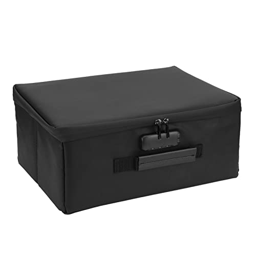 Fockety Feuerfestes Dokumententaschen-set, 6,7 X 15,0 X 11,4 Zoll Feuersichere Dokumentenbox mit Aufbewahrungsfach, Wasserdichter Aktenorganisationstaschen Zum von Fockety