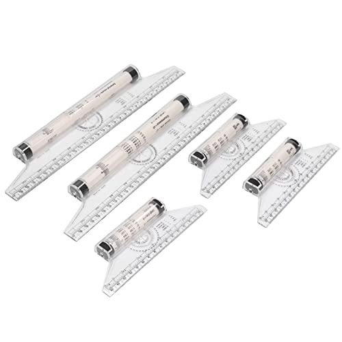 Fockety Herren, 5 Stücker-Parallellineal, Zeichenrollenlineal, Parallelrolllineal, Designlineal Zum Messen, Zeichnen, Zeichnen für Schulro und mehr. Fockety Herren, 5 Stücker-Parallellineal, Zeichenrollenlineal, Parallelrolllineal, Designlineal Zum Messen, Zeichnen, Zeichnen für Schulro und mehr. von Fockety