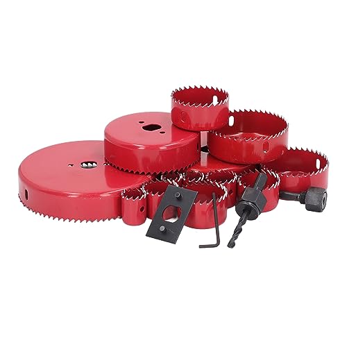 Fockety Holzbearinesungs-Locheiffnungsswerkzug-Set, Prärise Locheiffnung, Schneidezahn-Lochsägenschneider-Set mit 1 Bohrer Fockety Holzbearinesungs-Locheiffnungsswerkzug-Set, Prärise Locheiffnung, Schneidezahn-Lochsägenschneider-Set mit 1 Bohrer von Fockety