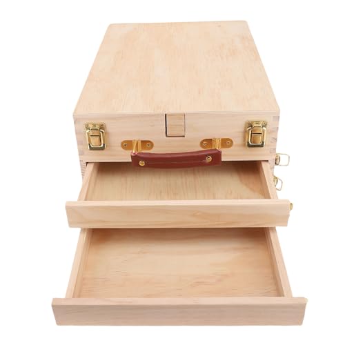 Fockety Holzkochbox, Einstellbare Tischplatte mit 2 Schieberschubladen, Tragbare Kunstspeicher -Sketchbox für 24 -Zoll -Leinwand Malzeichnung Fockety Holzkochbox, Einstellbare Tischplatte mit 2 Schieberschubladen, Tragbare Kunstspeicher -Sketchbox für 24 -Zoll -Leinwand Malzeichnung von Fockety