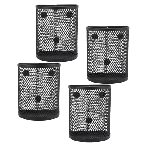 Fockety Magnetischer Stifthalter, Mesh Metall Bleistift Organizer mit 3 Hochleistungsmagneten, Magnetischer Bleistifthalter für Whiteboard -Kühlschrank -Kabinetts -Büro -Hausschule (4-Pack) von Fockety