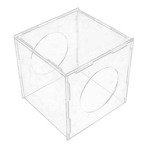 Fockety Staubbox, 7,9 X 7,9 X 7,7 Zoll, Transparente Acryl-Router-Arbeitsbox, Verhindert Staubverstreuung, Abnehmbare Staubdichte Box Zum Gravieren, Polieren, Schleifen, Schleifen, Sägen von Fockety