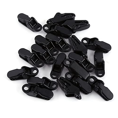 Fockety Tragbare Schwarze Trap-Clips-Kieferzelt-Schnappschüsse für Camping Im Freien, Leicht zu Bedienende Zeltschärfe, 20 Prozent/Tasche von Fockety