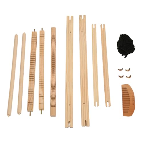 Fockety Webstuhl-Set, Gobelin-WebstÜHLE AUS Holz Einfache Bedienung -Handwerk Webstuhl AUS Holz Holzwebstuhl Kreative -webkunst für den -Experten von Fockety