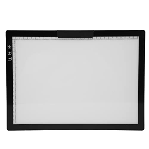 Fockety Wiederaufladbare A4 Leuchtplatte für Tracing, dimmbare 6 Helligkeitsstufen LED Tracing Light Box Eingebauter 1500mAh Akku, tragbarer Leuchttisch für Zeichnung, Animation Fockety Wiederaufladbare A4 Leuchtplatte für Tracing, dimmbare 6 Helligkeitsstufen LED Tracing Light Box Eingebauter 1500mAh Akku, tragbarer Leuchttisch für Zeichnung, Animation von Fockety