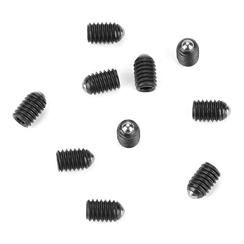 Punkt Madenschrauben M4 Schraubengewinde Sechskantbuchse Feder Sechskantbuchse Kugel, Federkolben, für mechanische Geräte, Klemmen, Formen(M4*6(10PCS)) von WNSC