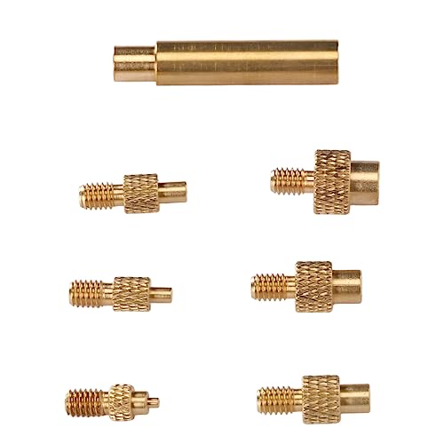 Wärmeset Einsatzspitzen, M2 M2.5 M3 M4 M5 M6 1/4 Zoll M8 936 Universal Lötkolbenspitzen Lötspitzen Messing Kontakt von Angesicht zu Angesicht Einfach zu benutzen 3D gedruckte Teile von Fockety