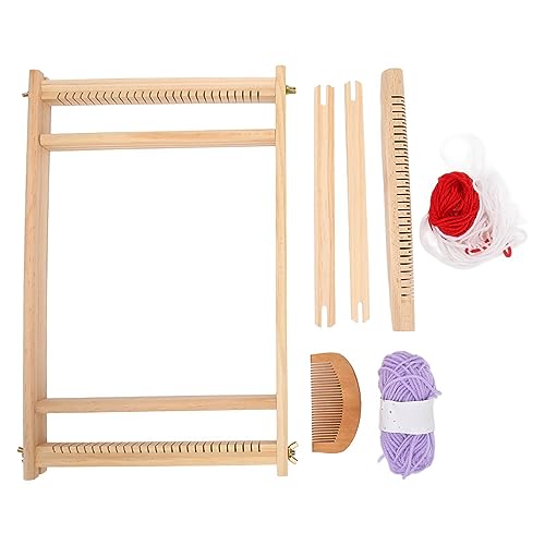 Webstuhl-Set, 38,1 X 25,4 Cm, Holz, Multi-Craft-Webstuhl, Kunsthandwerk, Fördert die Kreativität, Großer Webrahmen mit Ständer, Gobelin-Webstuhl für Kinder und Erwachsene Webstuhl-Set, 38,1 X 25,4 Cm, Holz, Multi-Craft-Webstuhl, Kunsthandwerk, Fördert die Kreativität, Großer Webrahmen mit Ständer, Gobelin-Webstuhl für Kinder und Erwachsene von Fockety