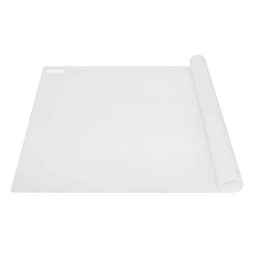 Foepoge Silikonmatte Groß 92x61 cm Bastelmatte für Epoxidharz Handwerk Schmuckherstellung, Mehrzweck Arbeitsmatte Silikon Unterlage für Resin Gießharz, Tischset, Platzset, Tischmatte, Transparent von Foepoge