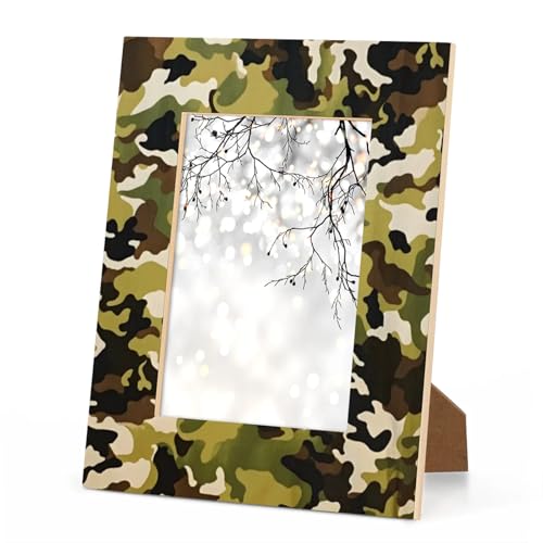 Foerrkelg Bilderrahmen mit Camouflage-Muster, 10 x 15 cm, horizontale und vertikale Anzeige, 10 x 15 cm, Holz-Bilderrahmen für Desktop- oder Wanddekoration Foerrkelg Bilderrahmen mit Camouflage-Muster, 10 x 15 cm, horizontale und vertikale Anzeige, 10 x 15 cm, Holz-Bilderrahmen für Desktop- oder Wanddekoration von Foerrkelg