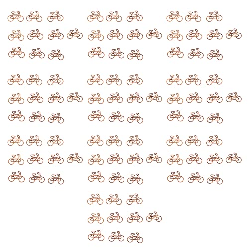 100 Stück Niedliche Fahrräder Form Büroklammern Lustige Büroklammern Mini Metall Lesezeichen Planer Clips für Büros Zuhause Schule von Fofetbfo