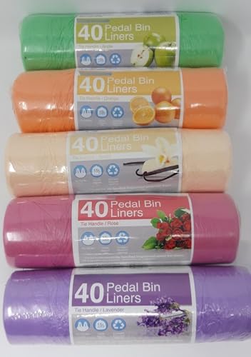 Foglish Home & Garden Duftende Tret-Müllbeutel, 200 Stück, 15 l, Bindegriff, mehrere Düfte, 455 x 600 mm Foglish Home & Garden Duftende Tret-Müllbeutel, 200 Stück, 15 l, Bindegriff, mehrere Düfte, 455 x 600 mm von Foglish Home & Garden