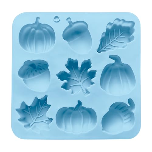Fogukier Silikonformen zum Backen – Kürbis-Silikon-Backformen, Schokoladenformen, Bastelbedarf für Halloween, Thanksgiving, Heimdekoration, Herbstkerze, Dessert, Süßigkeiten, Partygeschenke, Kuchen von Fogukier