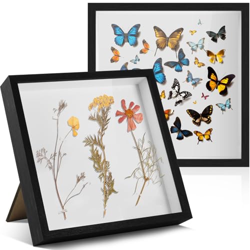 FoiiLiio 2 Stück 3D Bilderrahmen zum Befüllen 30x30cm,3D Rahmen für Objekte Tiefer 3cm,Tief 3D Objektrahmen Hölzern,Bilderrahmen Befüllbar,Shadow Box für Fotos Blumen DIY Kunstwerke,Schwarz FoiiLiio 2 Stück 3D Bilderrahmen zum Befüllen 30x30cm,3D Rahmen für Objekte Tiefer 3cm,Tief 3D Objektrahmen Hölzern,Bilderrahmen Befüllbar,Shadow Box für Fotos Blumen DIY Kunstwerke,Schwarz von FoiiLiio