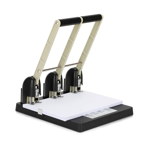 Robuster 3-Lochstanzer für Ordner mit ergonomischem, arbeitssparendem Griff, stanzt bis zu 150 Blatt Papier für Schulen, Druckereien und Unternehmen Robuster 3-Lochstanzer für Ordner mit ergonomischem, arbeitssparendem Griff, stanzt bis zu 150 Blatt Papier für Schulen, Druckereien und Unternehmen von Foinwer