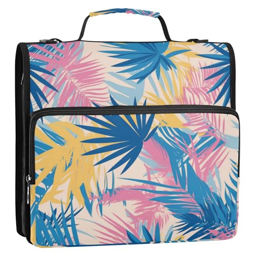 3-Ringbuch mit 3 Ringen, mit extra Taschen, mit Schultergurt, wasserdicht, Dokumenten-Organizer für die Schule 3-Ringbuch mit 3 Ringen, mit extra Taschen, mit Schultergurt, wasserdicht, Dokumenten-Organizer für die Schule von Foiosoh