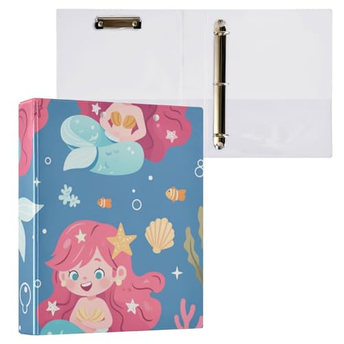Foiosoh 3-Ring-Notizbuch, 3,5 cm, Notizbuchordner mit Klemmbrett, 1/2 Packung, Ordner für Studenten, 200 Blatt, süße Meerjungfrau-Koralle Foiosoh 3-Ring-Notizbuch, 3,5 cm, Notizbuchordner mit Klemmbrett, 1/2 Packung, Ordner für Studenten, 200 Blatt, süße Meerjungfrau-Koralle von Foiosoh