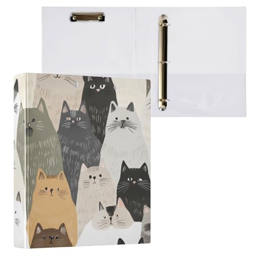 Foiosoh 3 Ringbücher 1/2 Zoll Notizbuchordner mit Tascheneinband 1/2 Stück Collegebinder für Studenten 200 Blatt Aesthetic Ragdoll Cats Weiß Foiosoh 3 Ringbücher 1/2 Zoll Notizbuchordner mit Tascheneinband 1/2 Stück Collegebinder für Studenten 200 Blatt Aesthetic Ragdoll Cats Weiß von Foiosoh