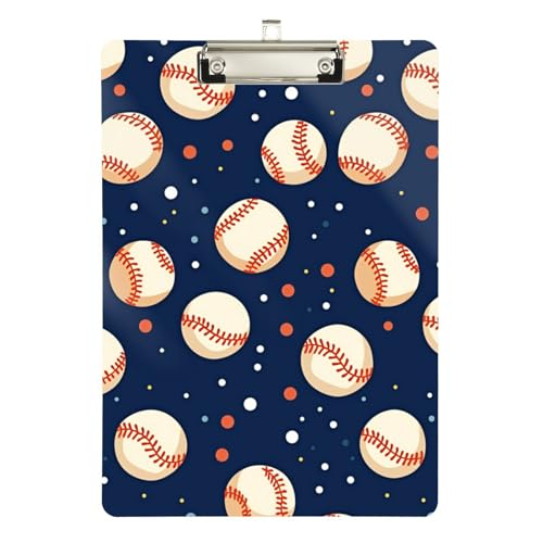 Foiosoh Ball and Dot Blue Clip Board Hook Standard Hole for Nursing Student Trade Quest Size 9 x 12 von Foiosoh