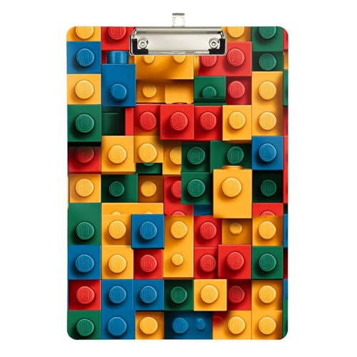 Foiosoh Bausteine, buntes Klemmbrett, Ingenieur-Standardloch für Lehrer, Größe 22,9 x 30,5 cm von Foiosoh